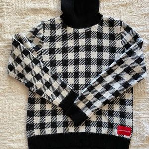 Calvin Klein Jeans Houndstooth Turtleneck Sweater Size M